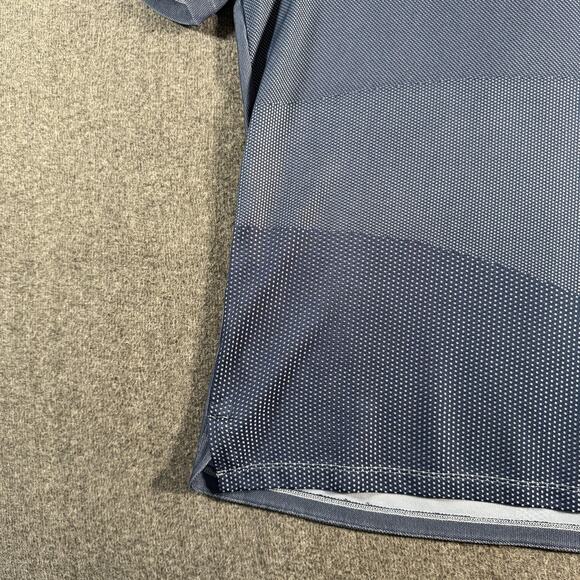 Nike Tiger Woods Polo Mens Medium Blue Dri-FIT Blade Collar Golf CT3799-460 - Picture 8 of 11